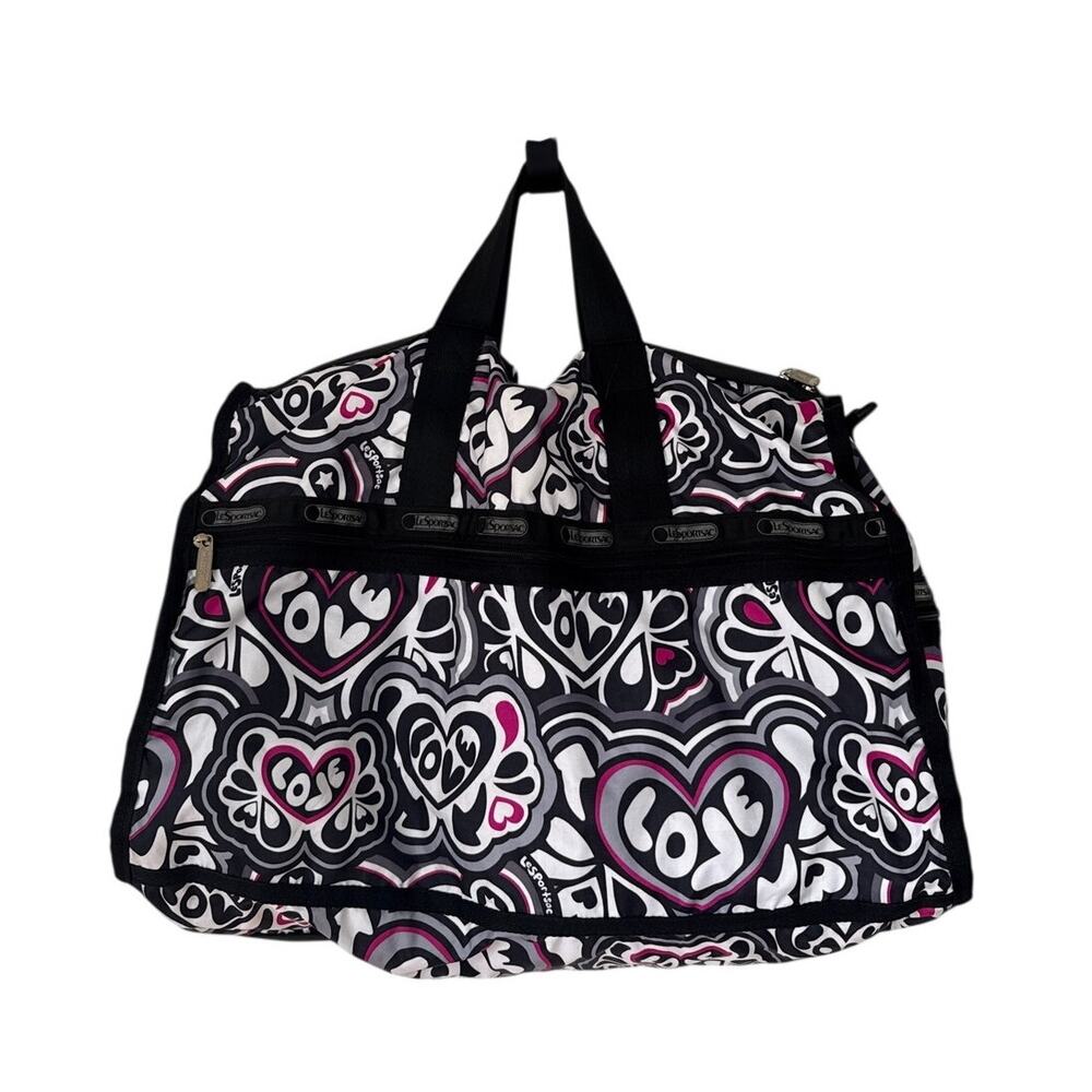 LeSportsac Small Weekender in Love Heart Print Vacation Travel